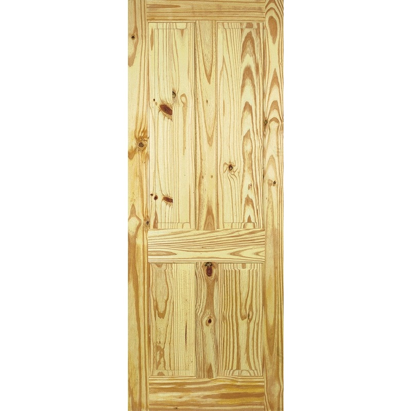 Internal Knotty Pine 4 Panel Door